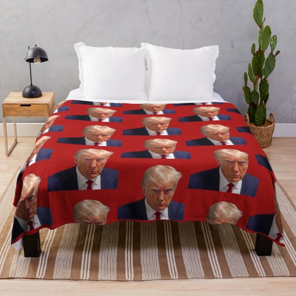 Item preview, former president Trump mugshot designed and sold by MollyTamolly.