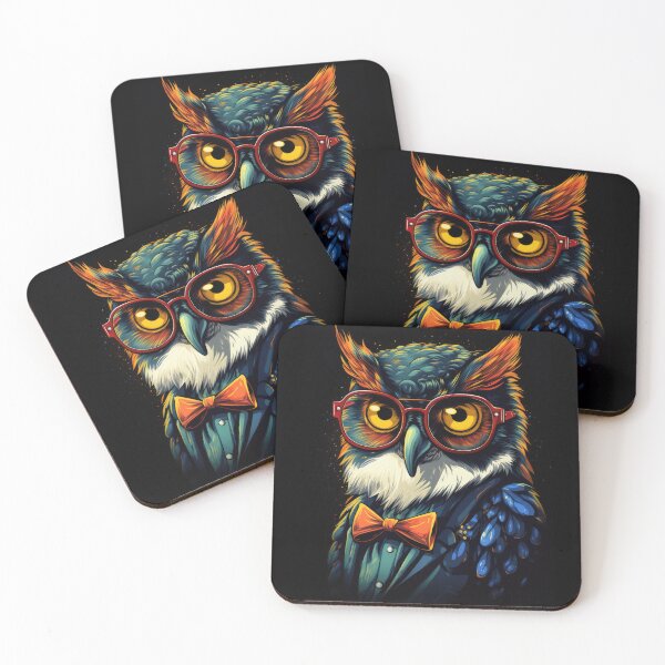 Item preview, Owl Eccentric with Glasses and Bow Tie 2 designed and sold by eyestetix.