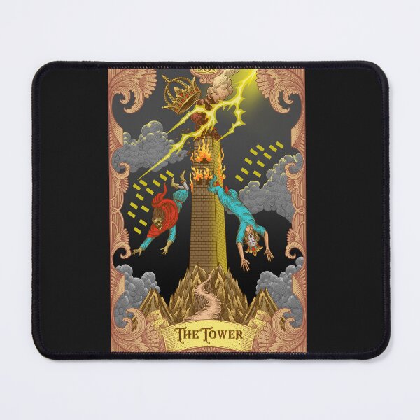 Item preview, The Tower Tarot Illustration designed and sold by WOLForDEER.