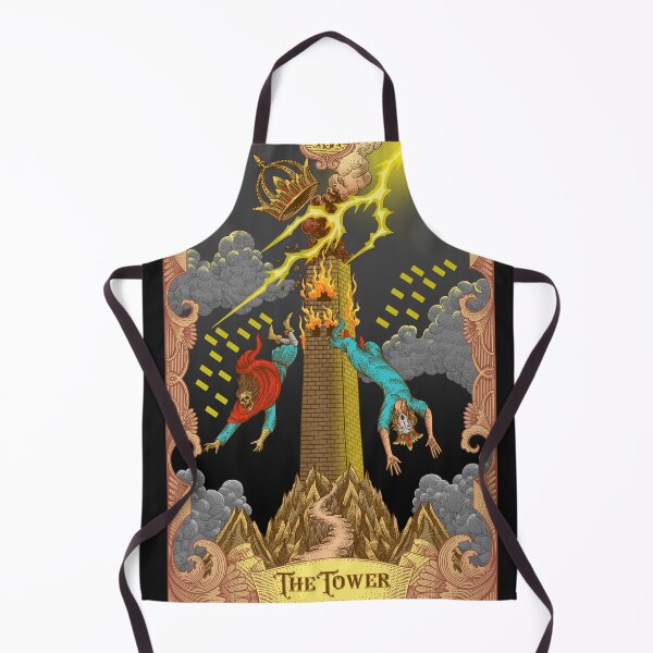 Item preview, The Tower Tarot Illustration designed and sold by WOLForDEER.