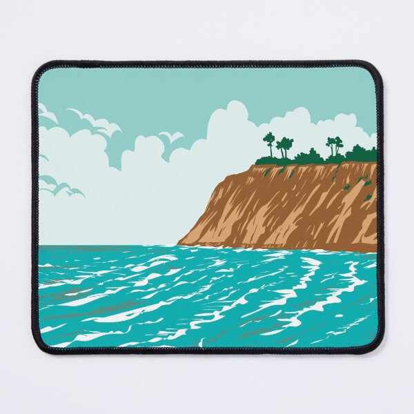 Item preview, Del Mar Rivermouth in Orange County California WPA Poster Art designed and sold by patrimonio.