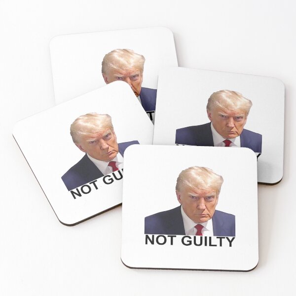 Item preview, Donald Trump Mugshot - Not Guilty designed and sold by LightningJelly.