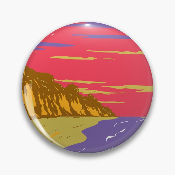 Item preview, El Capitan State Beach on Gaviota Coast in Santa Barbara California WPA Poster Art designed and sold by patrimonio.
