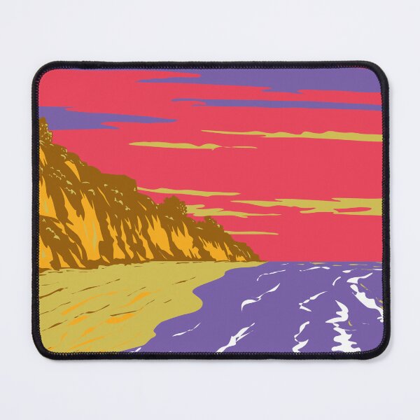 Item preview, El Capitan State Beach on Gaviota Coast in Santa Barbara California WPA Poster Art designed and sold by patrimonio.
