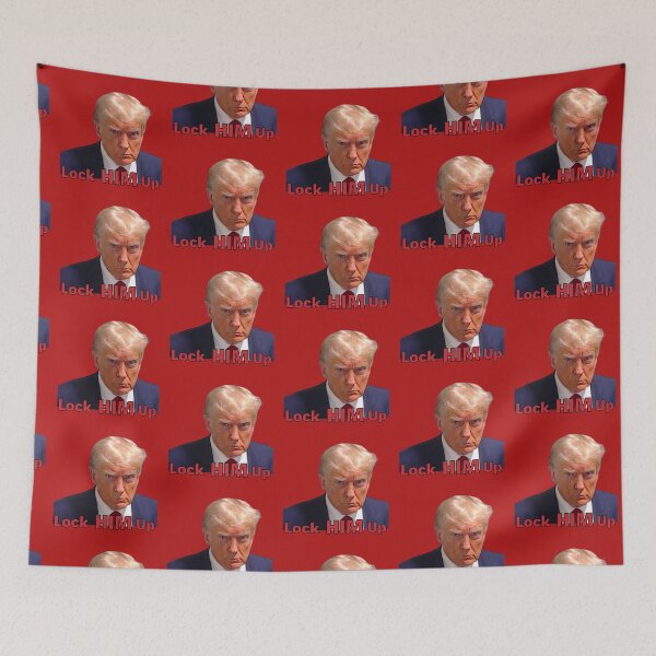 Item preview, Lock him up Donald Trump Mugshot designed and sold by MollyTamolly.