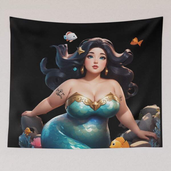 Item preview, Plus Size Mermaid Beauty Queen designed and sold by SirenasWorld.