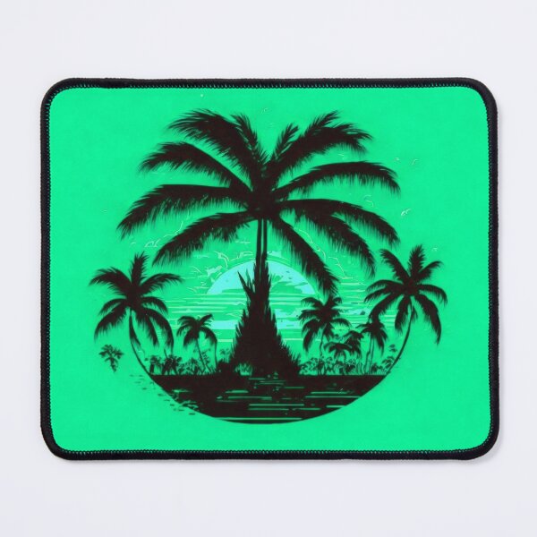 Item preview, Teal Retro Palm Tree designed and sold by SassyArtistry.