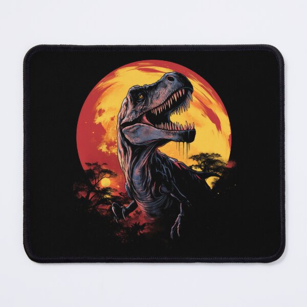 Item preview, Bold T-Rex Against Lunar Tyrant in Wild Solarization Style designed and sold by eyestetix.