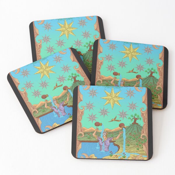 Item preview, The Star Tarot Illustration  designed and sold by WOLForDEER.