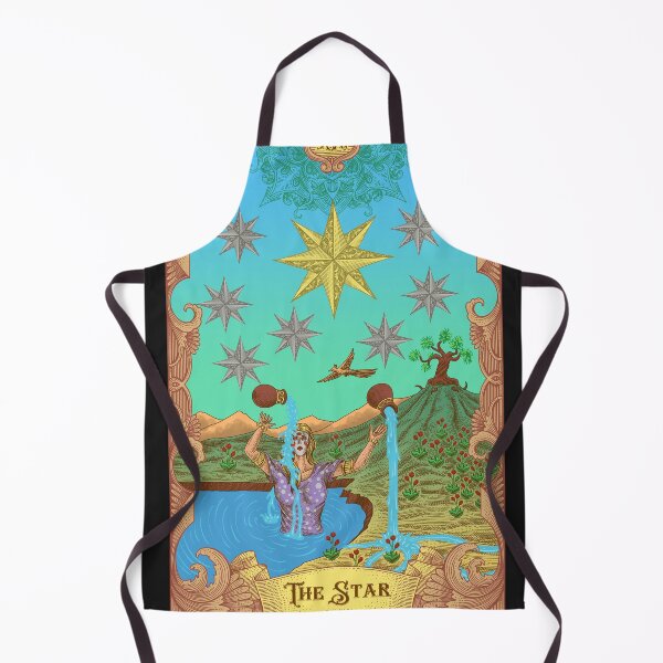 Item preview, The Star Tarot Illustration designed and sold by WOLForDEER.
