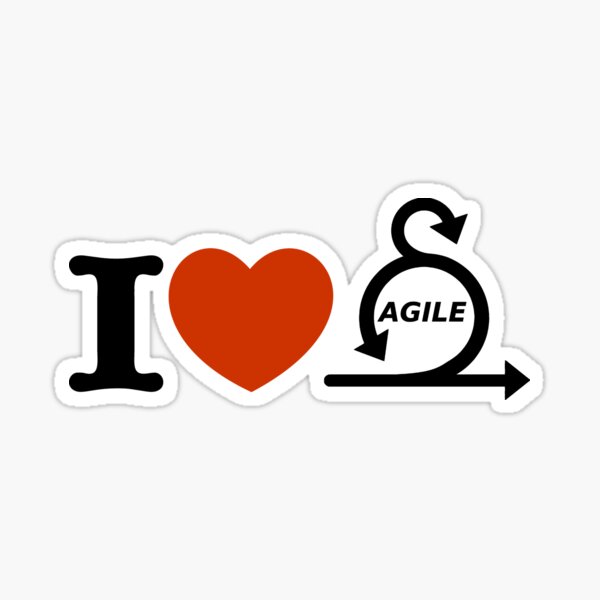 I love agile Sticker