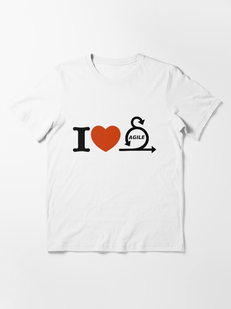 Alternate view of I love agile Essential T-Shirt