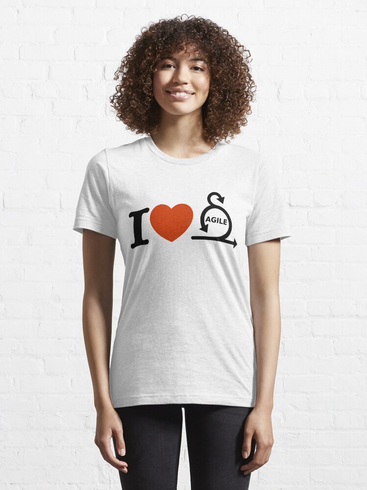 Alternate view of I love agile Essential T-Shirt
