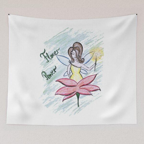 Item preview, Flower Power Fair Fairytale Art Design designed and sold by HighArtDesigns.