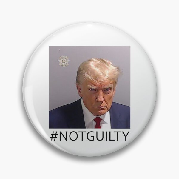 Artikelvorschau, Donald Trump Fahndungsfoto NICHT schuldig entworfen und verkauft von joerogan.