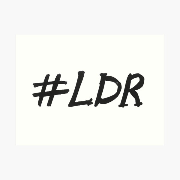 #LDR - long distance relationship Art Print