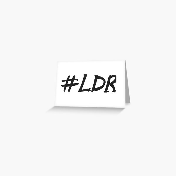 #LDR - long distance relationship Greeting Card