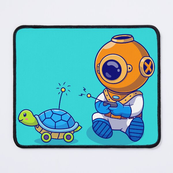 Item preview, Playful Diver Controlling Turtle designed and sold by hjian8219.