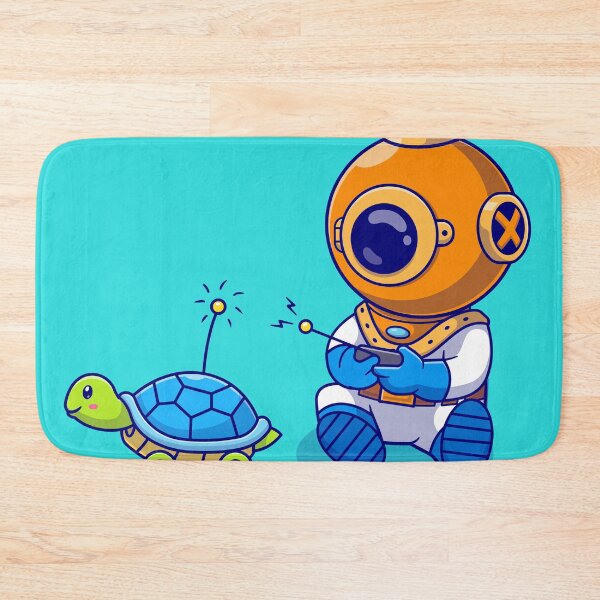 Item preview, Playful Diver Controlling Turtle designed and sold by hjian8219.