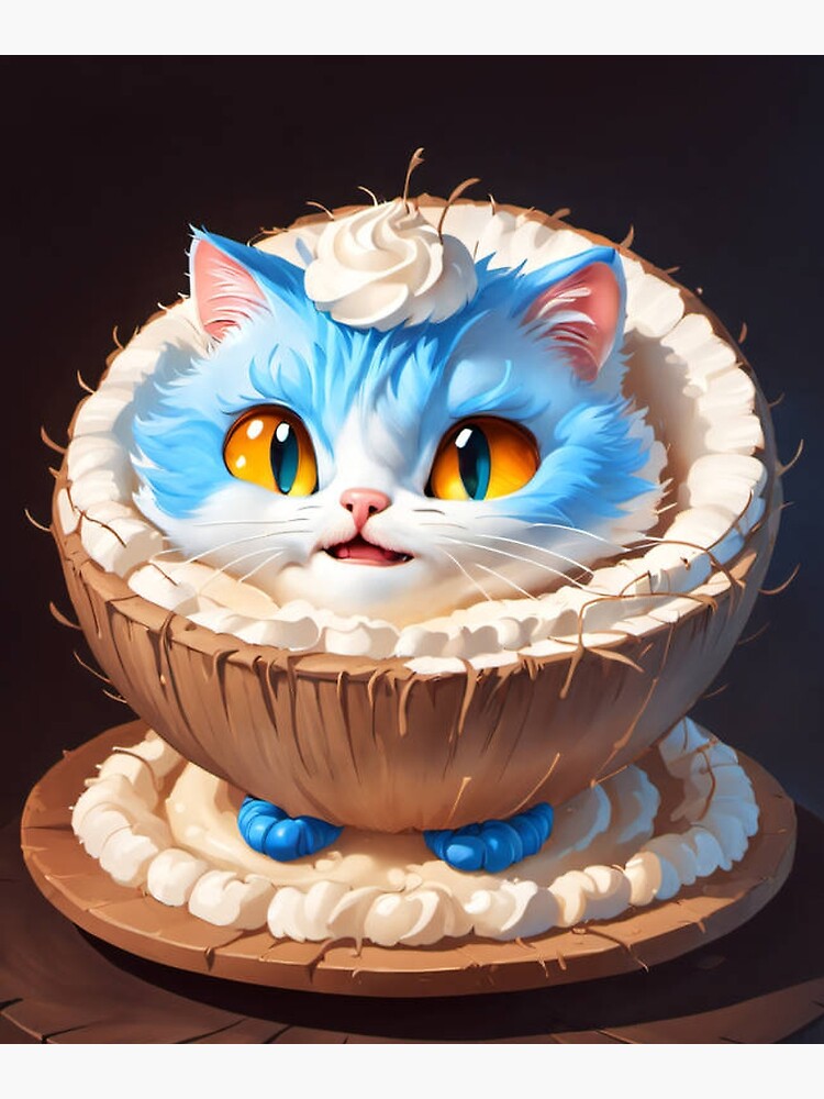 Premium Photo | Cat Animal cake shape animal shaped food concept  illustration generative ai