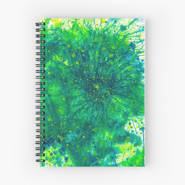 Item preview, Sacred Token From The Emerald Tablet #604 Original Hand-painted Abstract Painting Detail 1 In Teal Blue Green Yellow Earth Tones Inspired By Gaia Mother Nature Spring Summer Rain Forest Aquatic Plants designed and sold by Rainbow Artist Orlando L.
