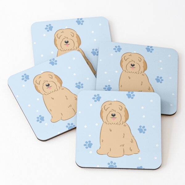 Item preview, Cute Golden Tibetan Terrier Dog  designed and sold by Lulupainting.