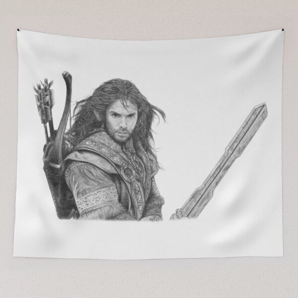 Item preview, Graphite portrait Kili Dwarf designed and sold by Art By Kaitlin B.