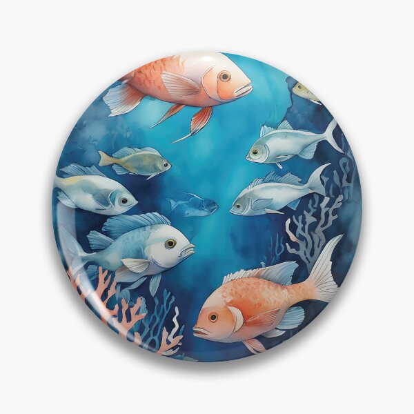 Item preview, Vibrant Underwater Scene - Watercolor designed and sold by Belartee.