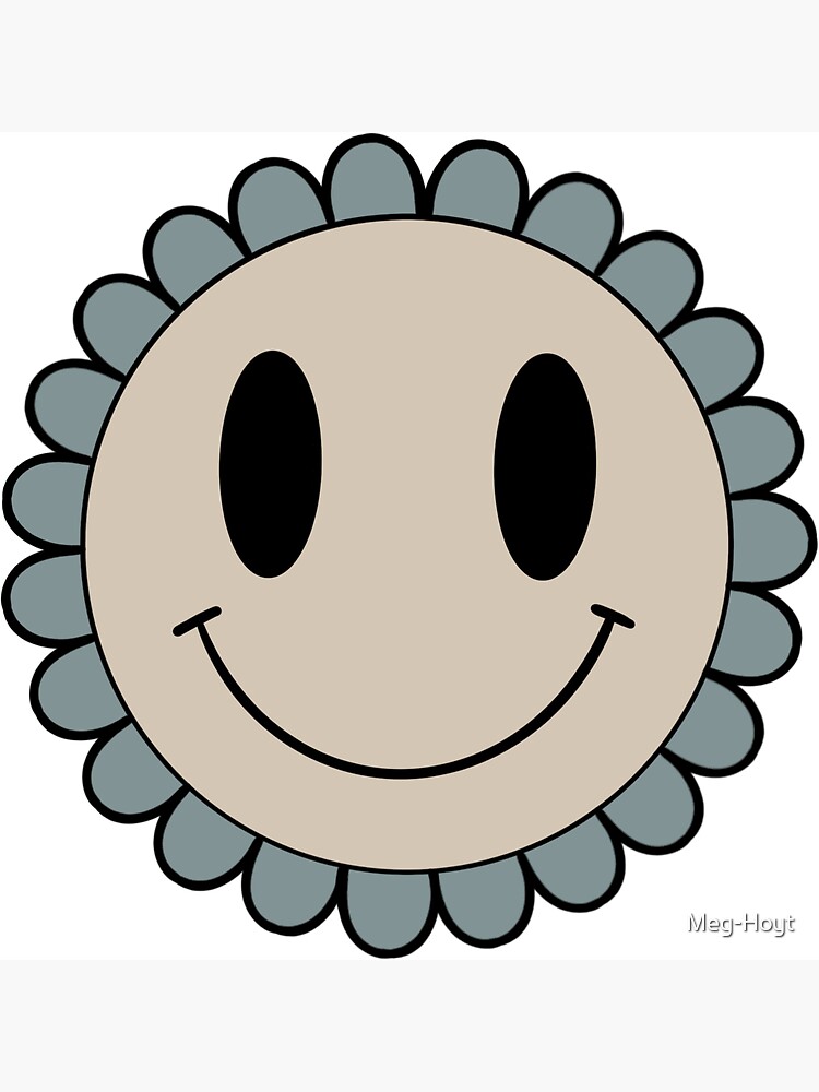 Button Magnet - Smiley Flower