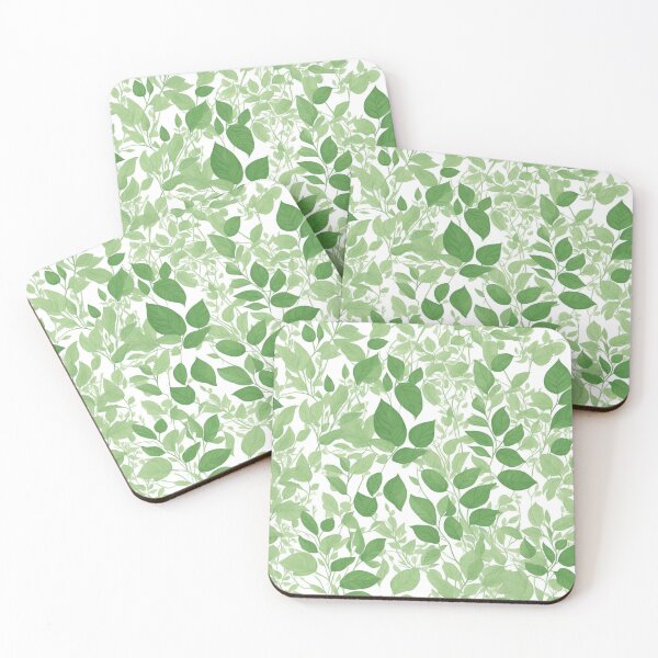Item preview, Green leaves pattern, plants, nature inspired designed and sold by CoolPixels.
