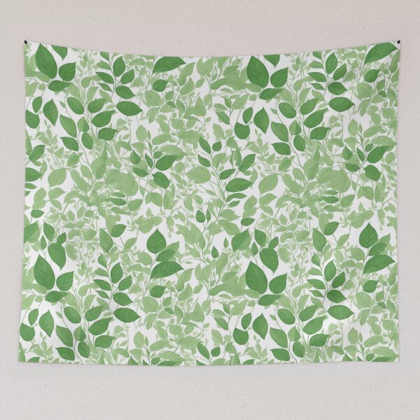 Item preview, Green leaves pattern, plants, nature inspired designed and sold by CoolPixels.