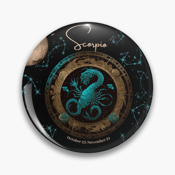 Item preview, Scorpio Zodiac Sign Horoscope with its Ruling Planet Pluto designed and sold by ieluxury.