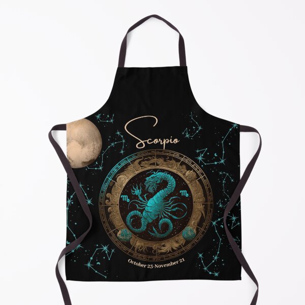 Item preview, Scorpio Zodiac Sign Horoscope with its Ruling Planet Pluto designed and sold by ieluxury.
