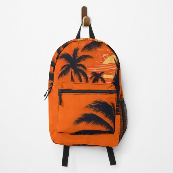 Item preview, Neon Orange Retro Palm Tree designed and sold by SassyArtistry.