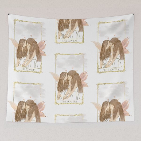 Item preview, The lovers tarot fairy card designed and sold by Emmyjeangenie.