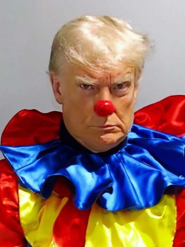 Foto policial oficial de Trump, Foto policial real de Trump, Foto policial  del payaso de Trump, Payaso de Trump Póster