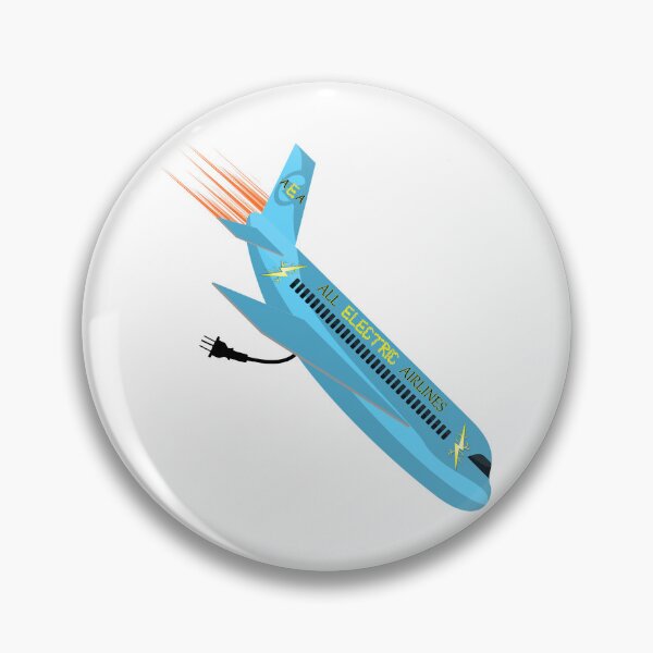 Item preview, All Electric Airlines - AEA - Electric Airplane In A Nose Dive designed and sold by Oaks Creations.
