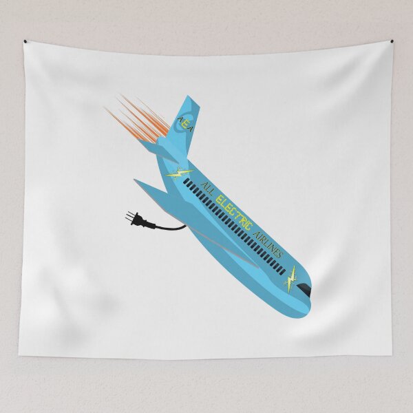 Item preview, All Electric Airlines - AEA - Electric Airplane In A Nose Dive designed and sold by Oaks Creations.