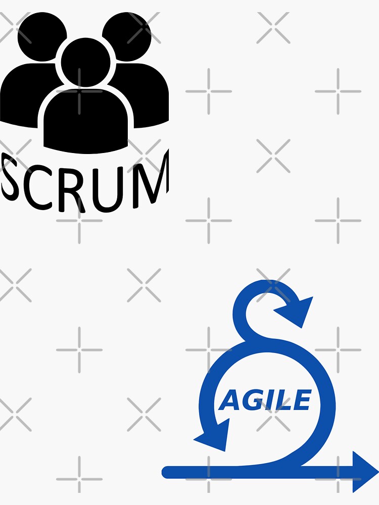 Thumbnail 3 of 3, Sticker, Scrum Agile set designed and sold by yourgeekside.