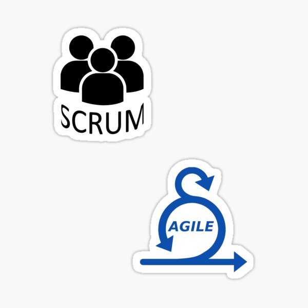 Scrum Agile set Sticker