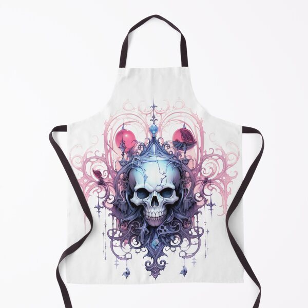 Item preview, Spooky Halloween Pink Flower Rose Skull designed and sold by ArtFromBeyond.
