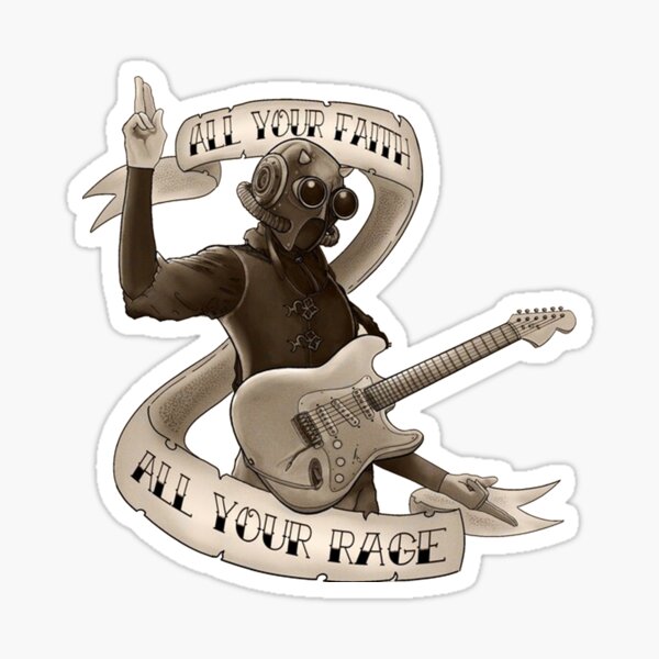Item preview, mask guitarist designed and sold by AHHobbs.