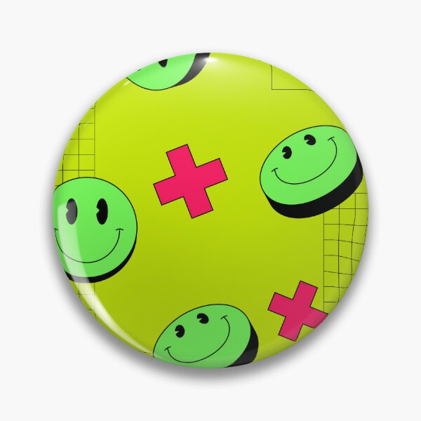 Artikelvorschau, Neongrüner Trippy Smiley Y2K entworfen und verkauft von MaiZephyr.