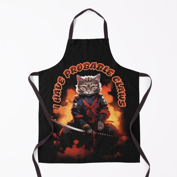 Item preview, Cool samurai cat, Fire Lawyer Cat designed and sold by Click-Like.