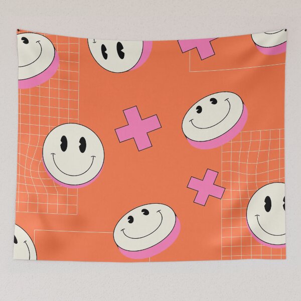 Item preview, Orange Groovy Smiley designed and sold by MaiZephyr.