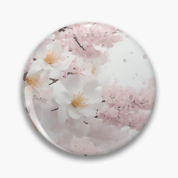 Aperçu de l'œuvre Sakura Blossom Collage: Creating Depth and Beauty with Rain Droplets créée et vendue par CharmingChic.