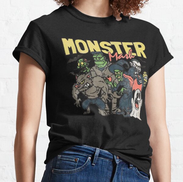 Mens The Monster Mashers All Stars T Shirt Funny Halloween