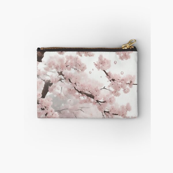 Aperçu de l'œuvre Sakura Blossom Collage: Creating Depth and Beauty with Rain Droplets créée et vendue par CharmingChic.
