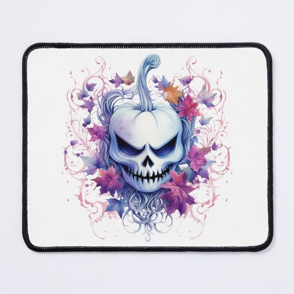 Item preview, Spooky Halloween Pink Flower Skull designed and sold by ArtFromBeyond.