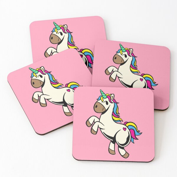 Item preview, Colorful Unicorn Sticker Delight on Pink designed and sold by hjian8219.